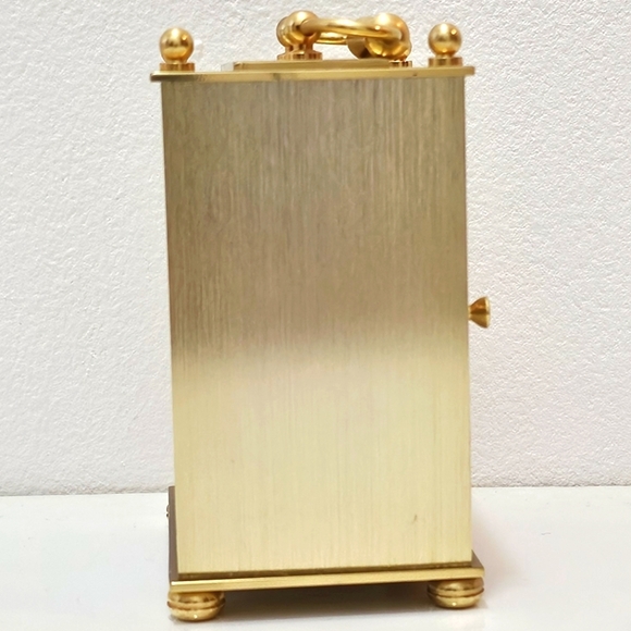 Alfred Sung Gold Table Clock with Handle - Picture 8 of 16